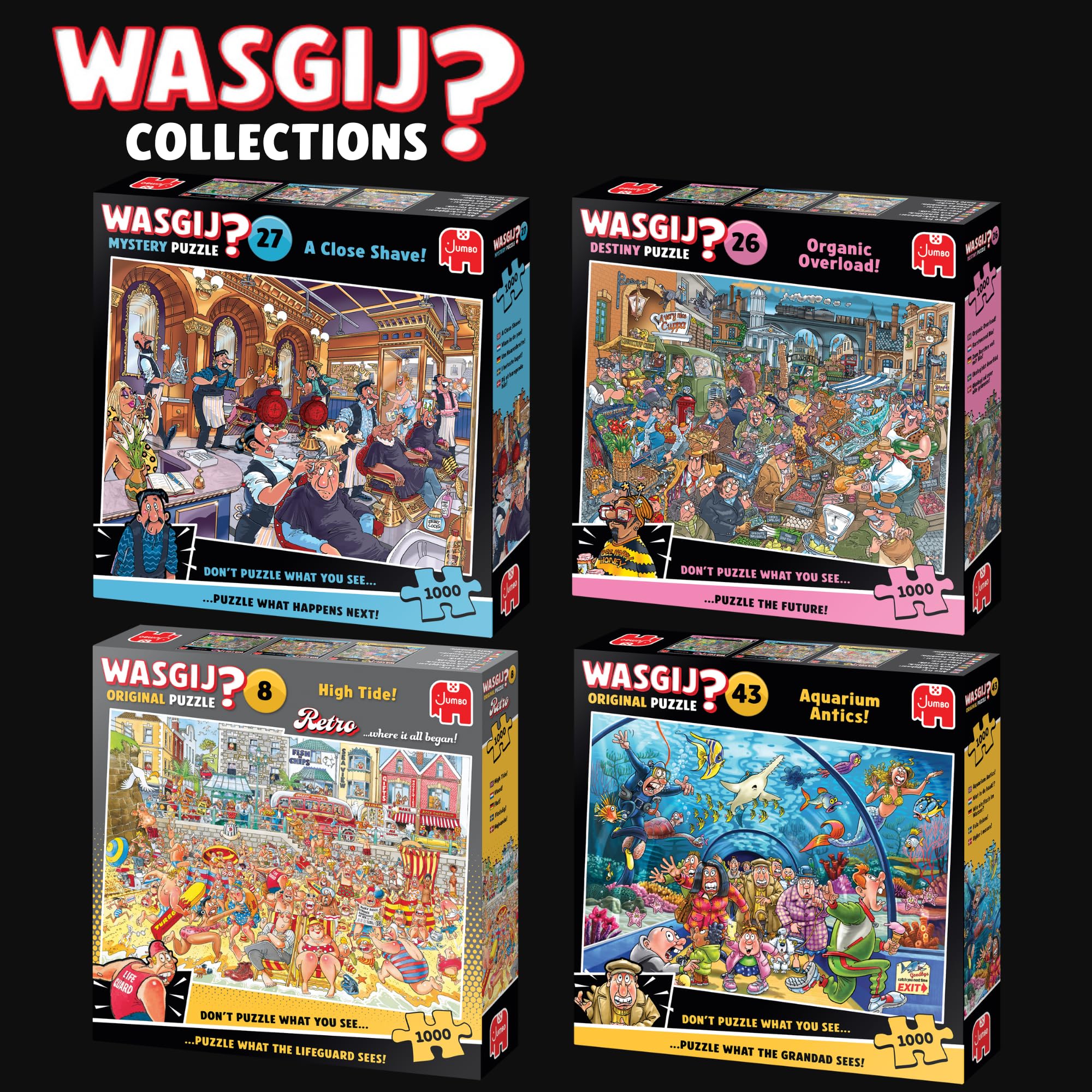 Wasgij Mystery 27, A Close Shave, Unique 1000 Piece Jigsaw Puzzles for Adults, Colourful - Image 5