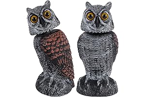 Hausse Rotating Horned Owl Decoy: Nature's Terrifying Pest Deterrent
