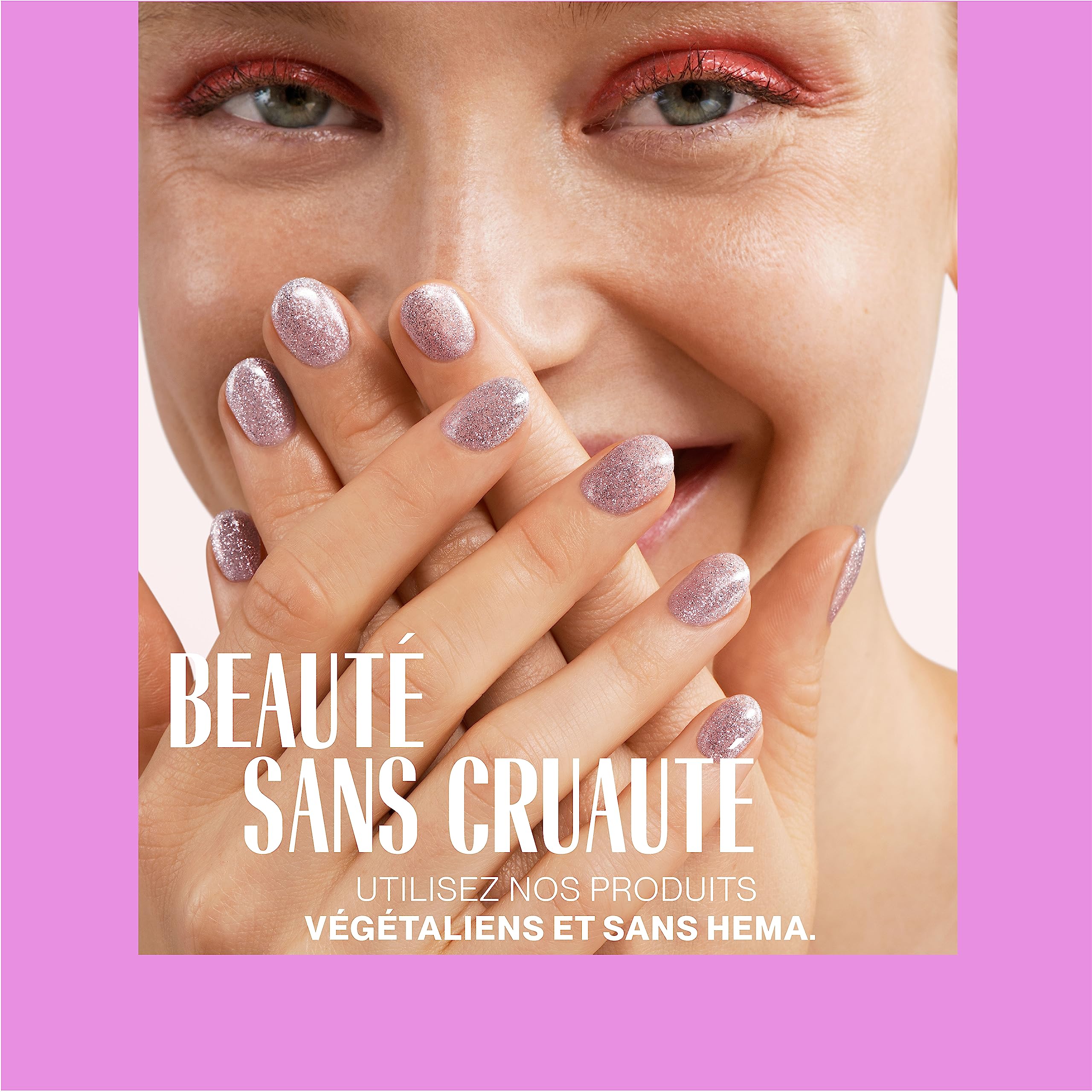 Pink Gellac - Base Coat Semi Permanent 15 ml - Base pour Gel Polish Végétalienne - Transparente