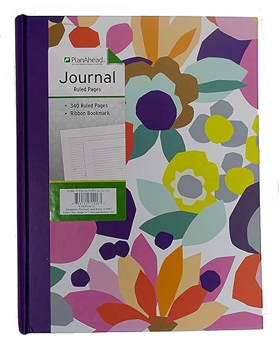 Plan Ahead Jumbo Bound Journal, el color puede variar, rayas, 340páginas (72406W)