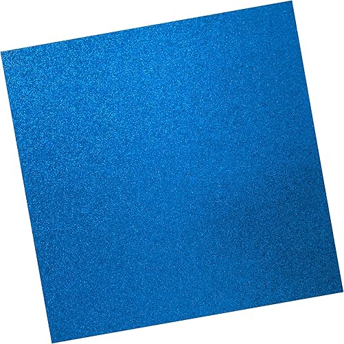 Cartulina azul con purpurina de 12 x 12 pulgadas, 10 hojas, papel de cartulina de colores para álbumes de recortes, fabricación de tarjetas y