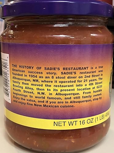 Miniatura 3 de SADIE'S DE NUEVO MÉXICO NO COMO SALSA CALIENTE, 16 OZ (PACK DE 6)