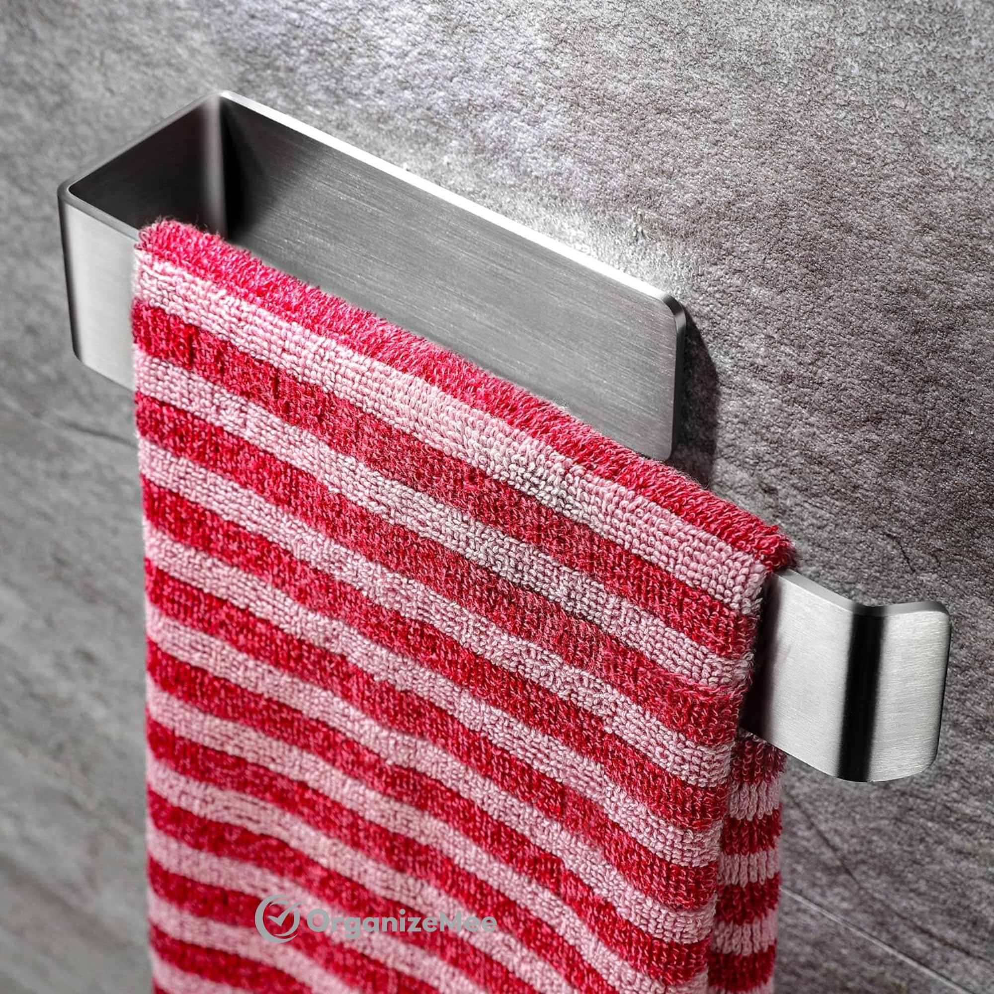 OrganizeMee Stainless Steel (Self Adhesive) Napkin & Towel Holder for Hand Basin Towels, Washbasin Bathroom Hanger, Kitchen Sink Napkin Holder Accessories Rack Stand Without Drilling Cloth Hangers (B0D5MVSHJZ) Amazon Price History, Amazon Price Tracker