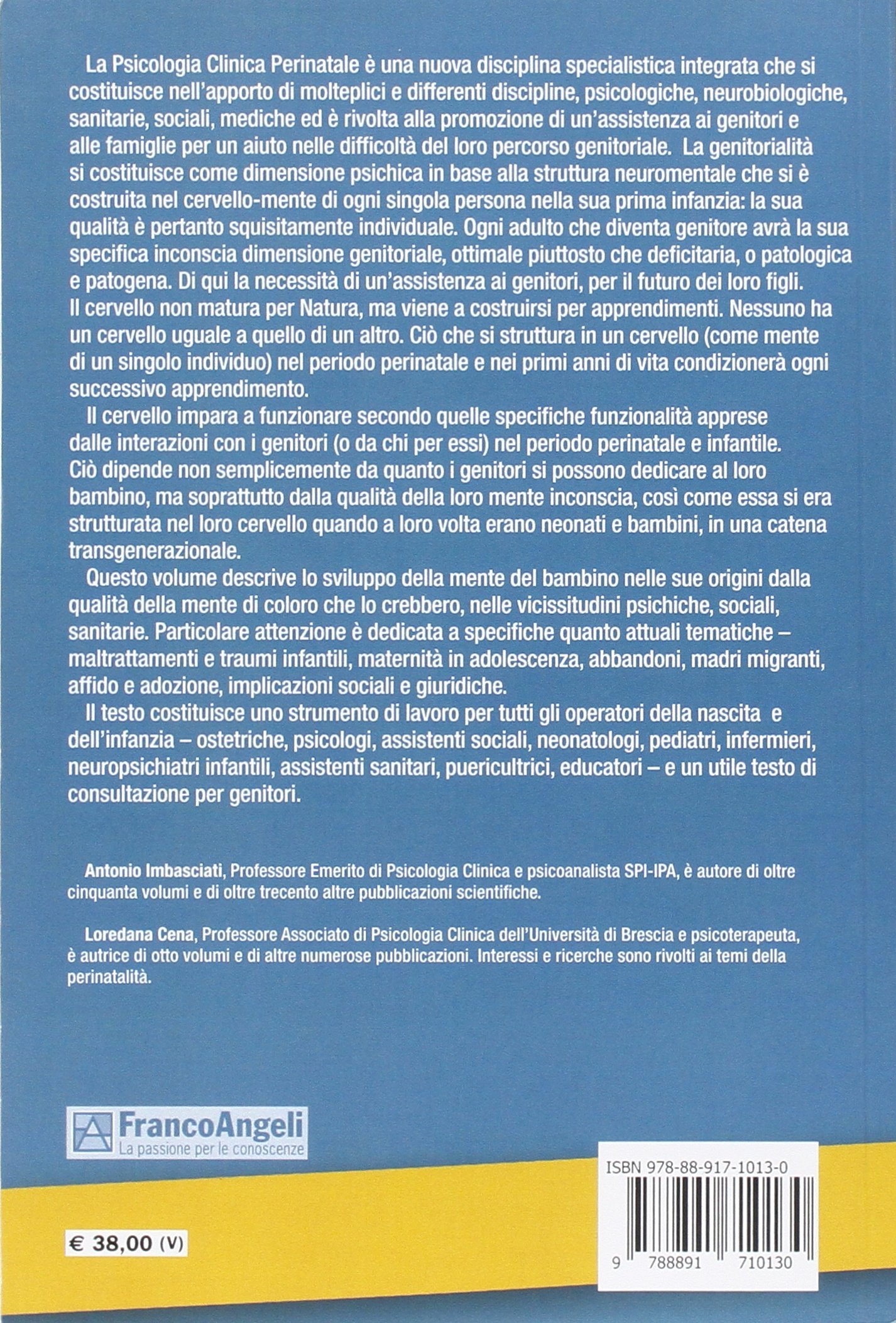 Psicologia clinica perinatale per le professioni sanitarie e psicosociali. Genitorialità e origini della mente del bambino (Vol. 2)