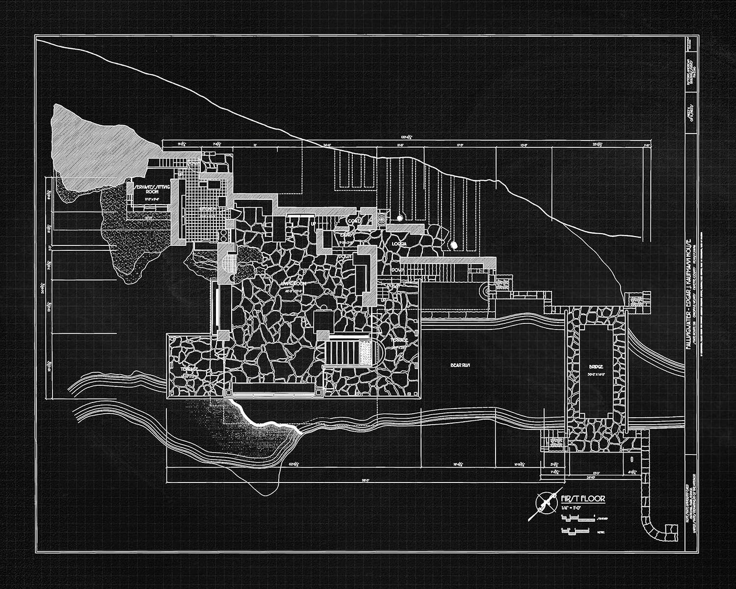 Classic Architecture Prints, 6 (8x10) Unframed Photos, Wall Art Decor Gift for Home Office Drafting Studio Lounge Student Teacher Coach Fallingwater Design Frank Lloyd Wright House Construction Fans
