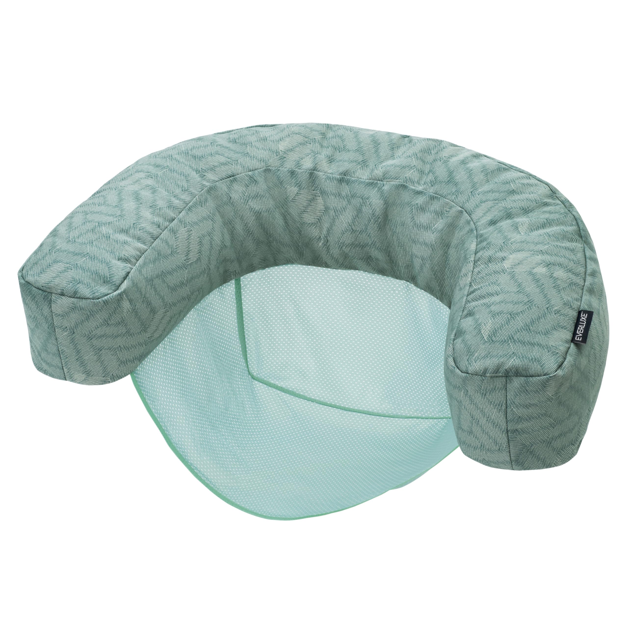 Bestway Everluxe Poolsitz 92x66x20 cm mit Textiloberfläche, EPS-Perlen-Füllung, ComfortCool Netz-Liegefläche, schnell trocknend, UV-beständig, bis 100 kg