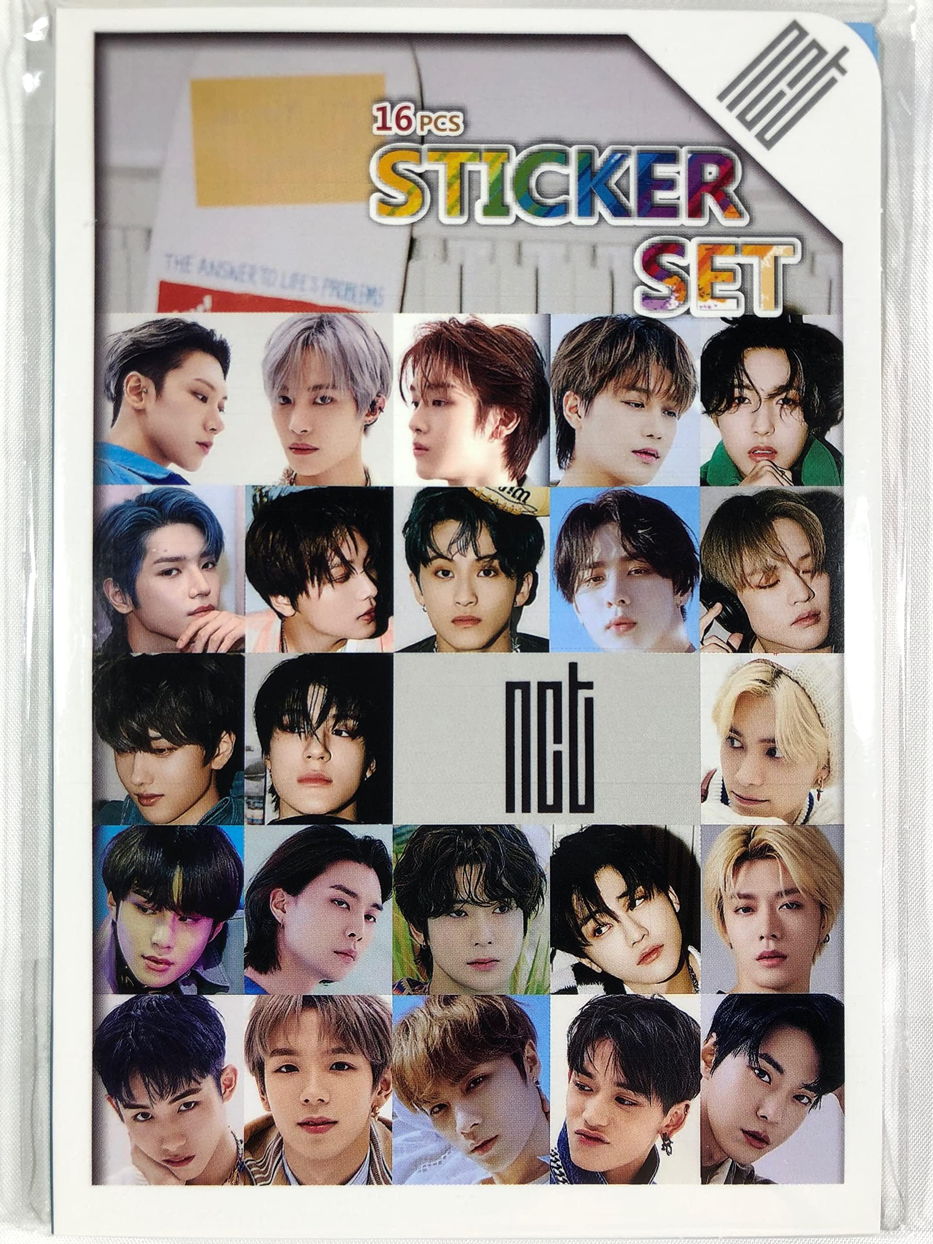 NCT Photo Sticker Seal 87 Sheets (16 Sheets) Set Photo Sticker 87Pcs (16Sheets)