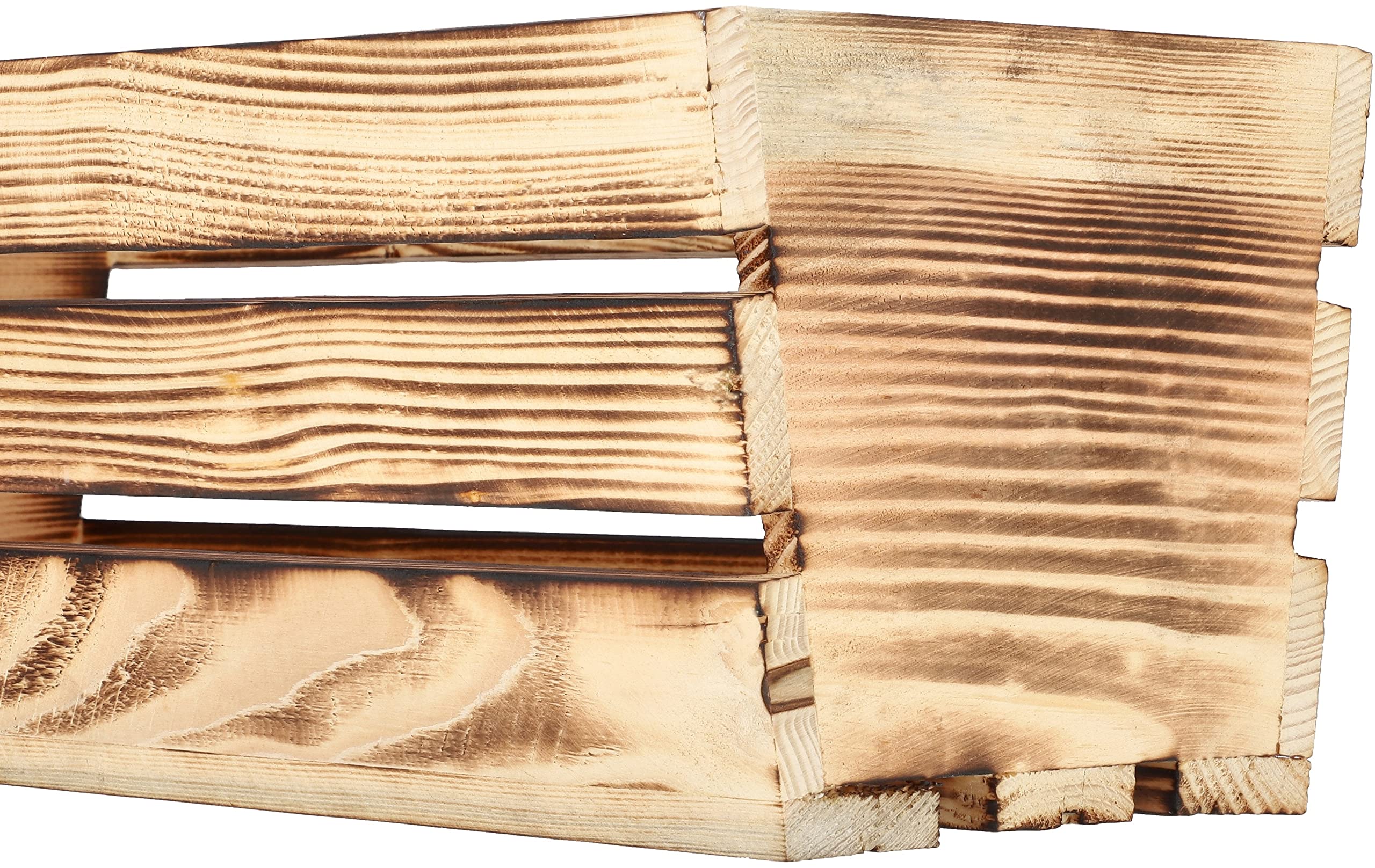 KOTARBAU® Jardineras Exterior - Madera - 60 x 18 x 15 cm - Rústico - Macetero Rectangular Exterior - Macetas - con Inserto de Plástico - Jardinera Balcon - para Terraza