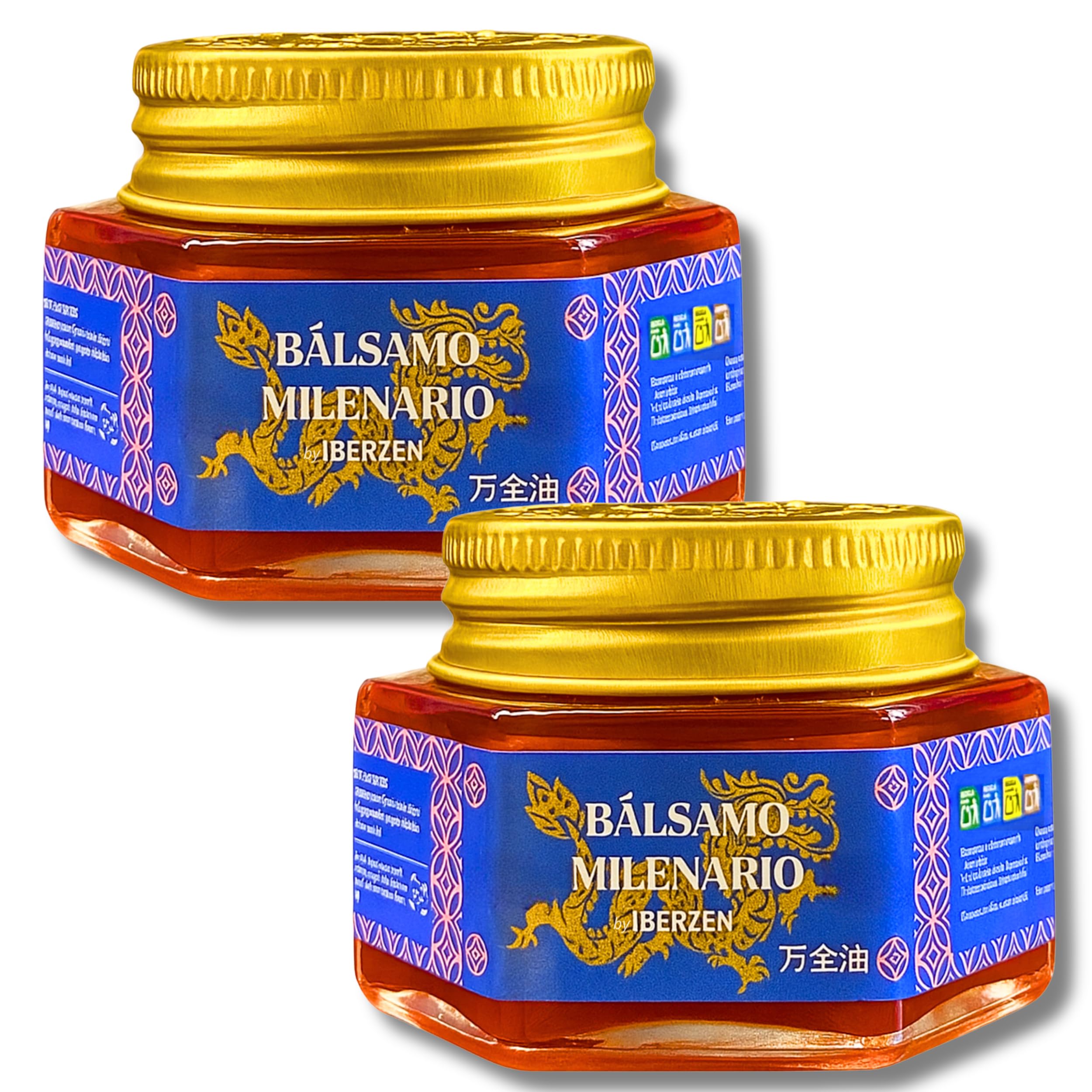 Pack Ahorro 2 Unidades Bálsamo Milenario 60 gr Extra Fuerte .| Efecto Calor para Masajes | Efecto Antiinflamatorio Natural | Alivio Piernas Cansada Contracturas, Muscular | Crema del Tigre Roja |