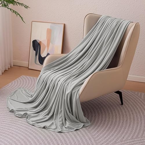 Cooling Blanket for Hot Sleepers, Reversible Lightweight Thin Throw Blanket