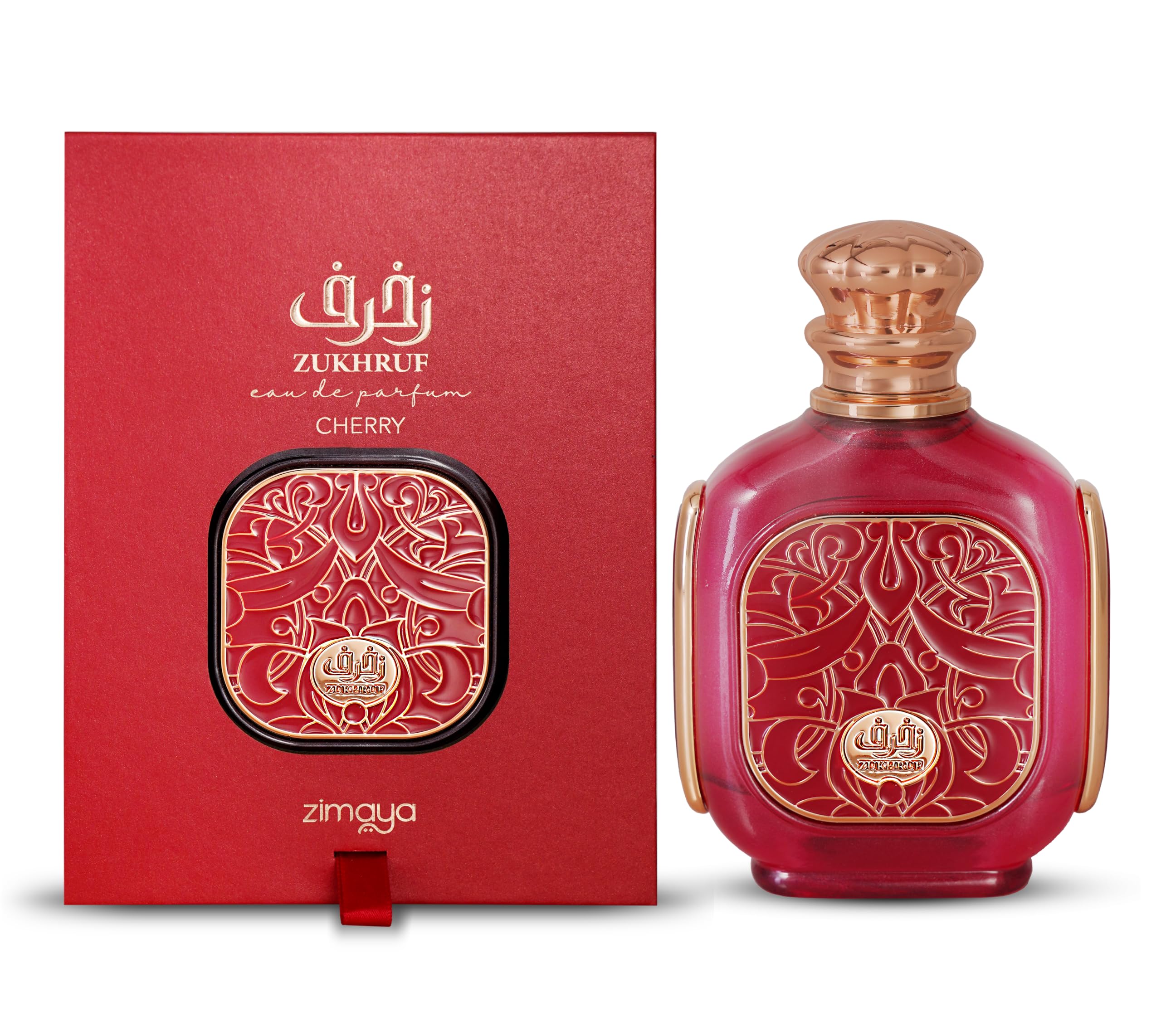 香水(女性用) Zimaya Zukhruf Cherry 100ml Zimaya Zukhruf Cherry Eau de Parfum 100ml (vermelho) | Amazon.com.br