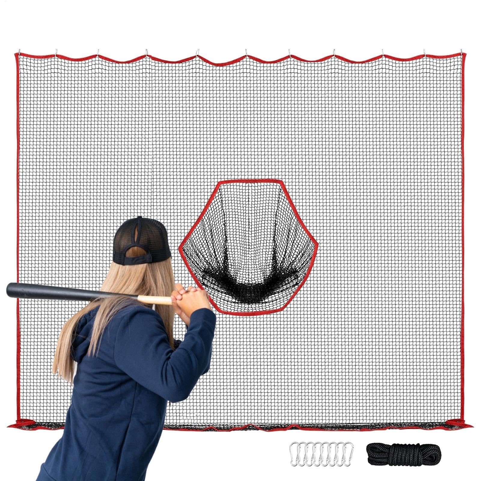 Siatka golfowa na podwórko, siatka do ćwiczeń golfa 30 x 30 m