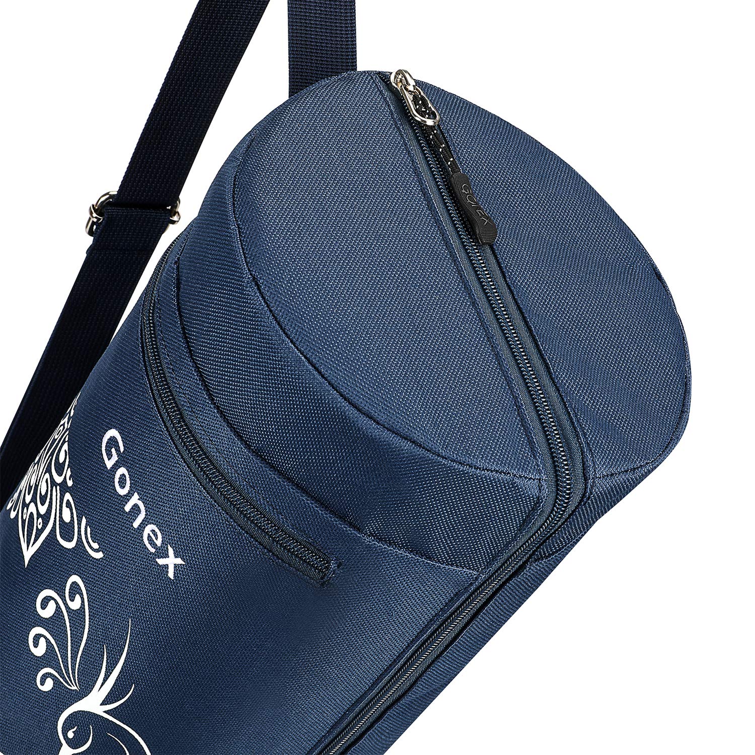Gonex Borsa per Tappetino Yoga, Esercizio Completo con Cerniera Borsa per Tappetino Yoga Durevole Tessuto Oxford Resistente all'Acqua con 2 Tasche Cargo, Tracolla Regolabile Extra Larga