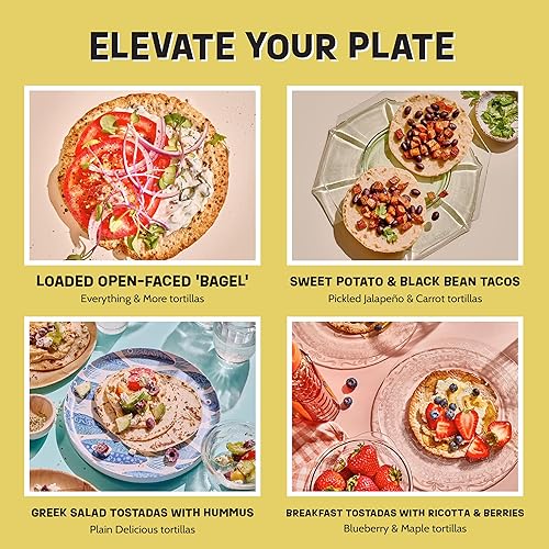 Miniatura 9 de Eureka Tortilla Organic Everything & More Tortillas de harina  Tortillas artesanales orgánicas  Mini granos enteros de 6 pulgadas  Veganas, sin OMG,