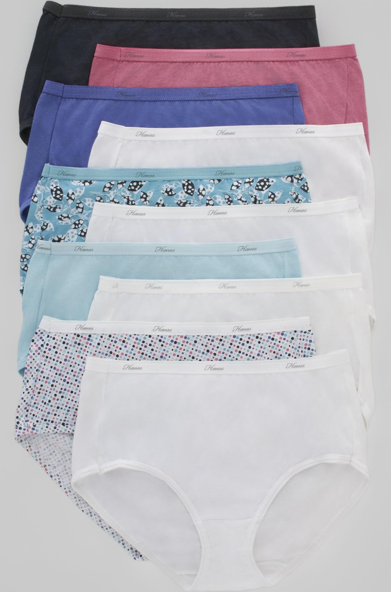 Women's Cotton Brief Panties (Pack of 10)