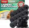 PHOBA 15 piezas bolas de lavandería suavizantes y removedoras de pelo de mascotas, bolas secadoras anti-enredos reutilizables de 2.3 pulgadas, atrapa pelusa de perros y gatos para ropa y ropa de cama, set de cuidado de tela multifuncional 1
