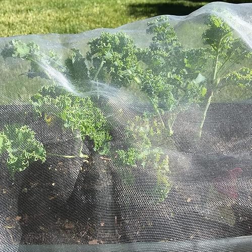Red de jardín de 4 x 10 pies, mosquitera, cubiertas de plantas para protección de plantas, vegetales, flores, red de jardín, barrera de plagas