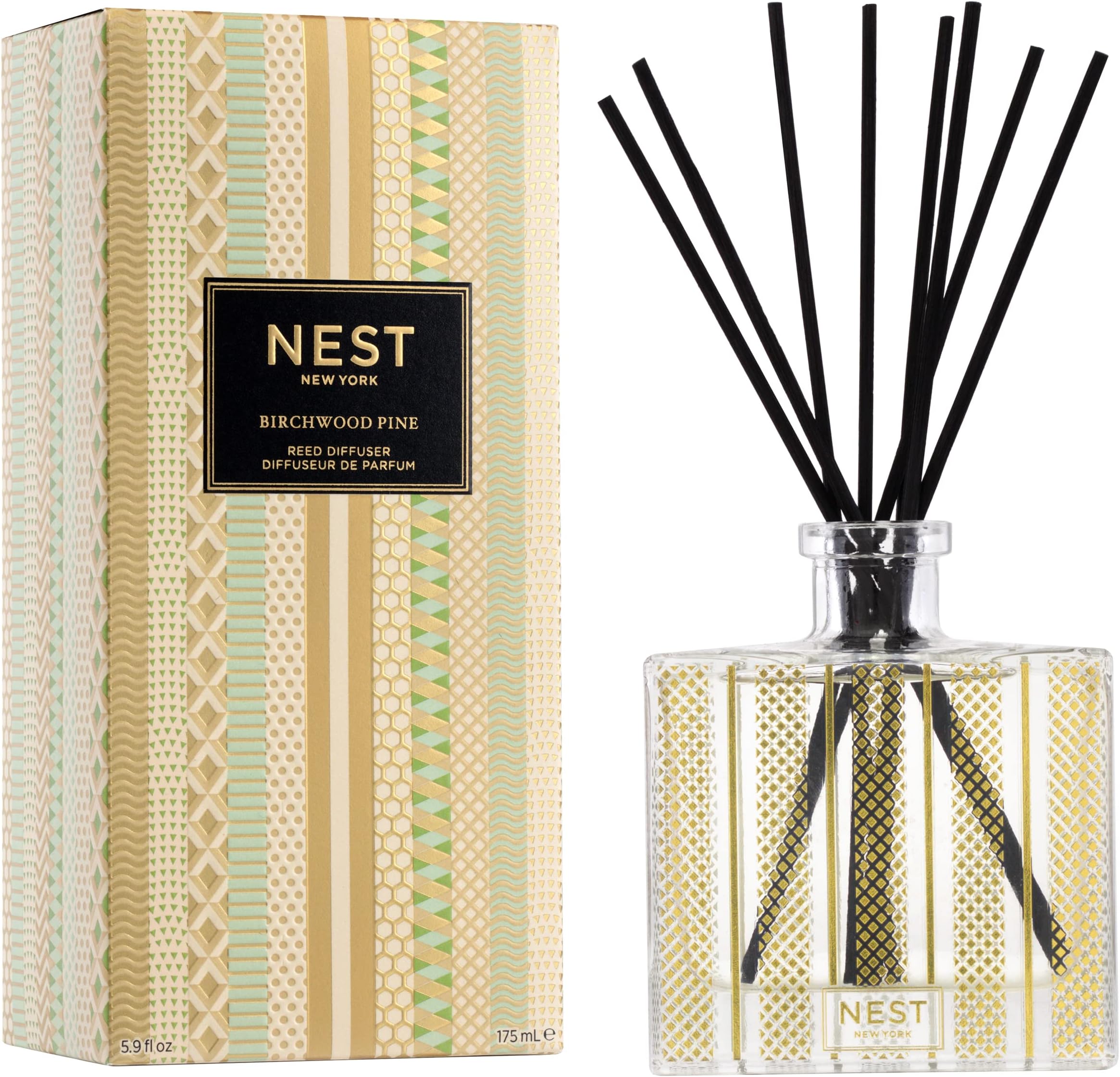 NEST Fragrances Reed Diffuser- Birchwood Pine , 5.9 fl oz