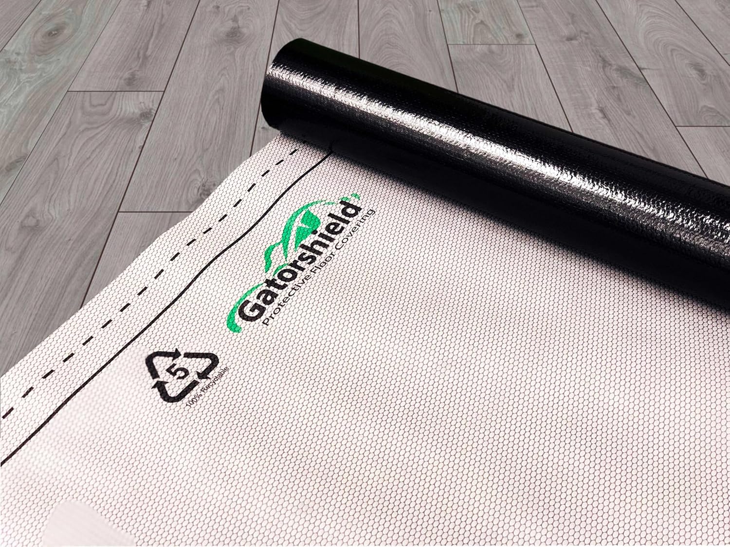 GATORSHIELD Reusable Heavy Duty Temporary Floor Protection Roll for Renovations – Features GRIPSPOT Slip-Resistant Surface | Absorbs Spills & Tear Resistant - (38" x 100')