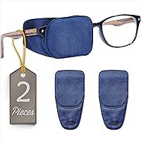 Vista 33 de Astropic Parche de seda para ojos para adultos, niños, gafas para cubrir cualquier ojo (mediano, azul cielo)