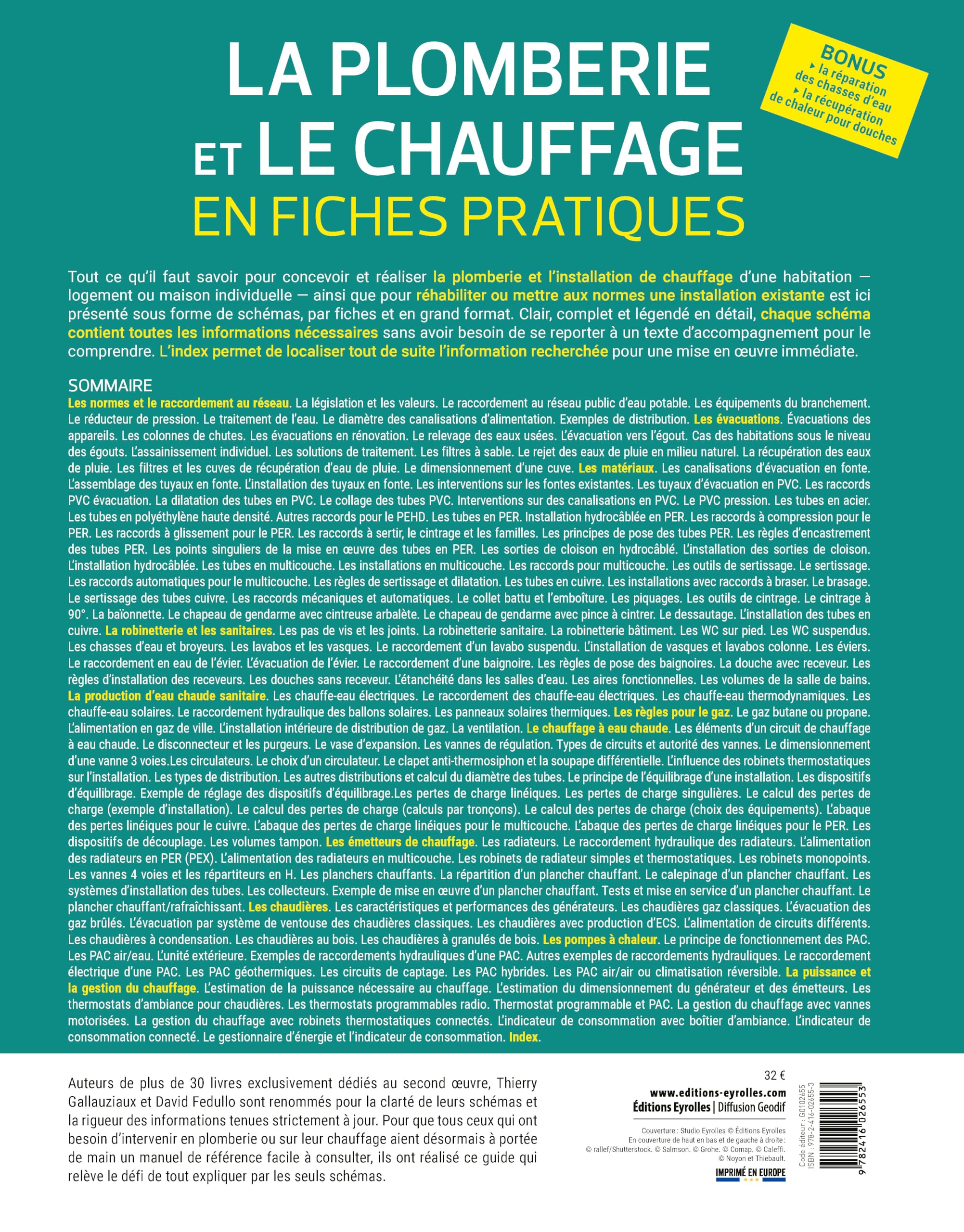 La plomberie et le chauffage en fiches pratiques