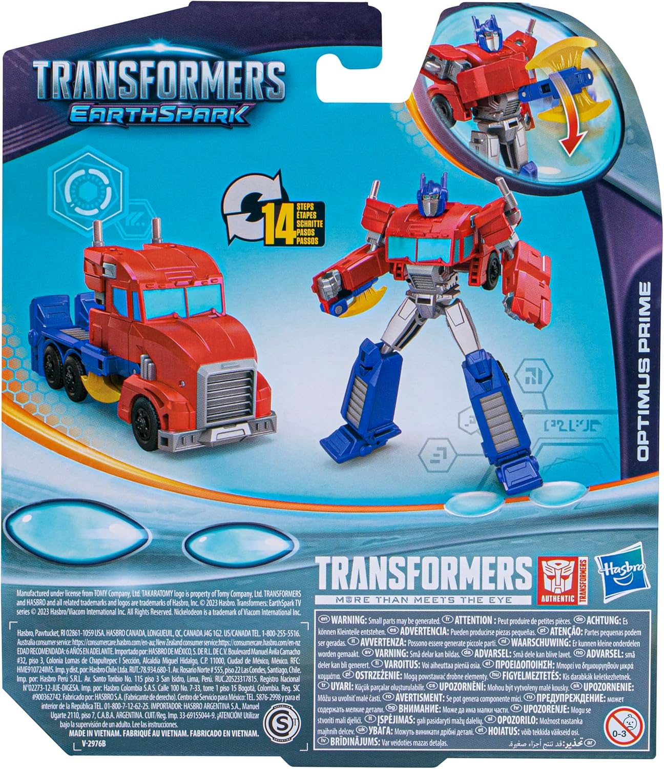 Transformers Toy EarthSpark Warrior Class Optimus Prime Action Figure (12.5 cm), Robot Toy for Children from 6