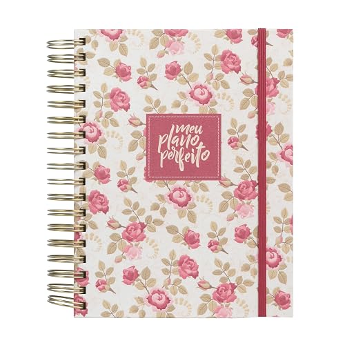 Meu plano perfeito, capa tecido, vintage | Planner 2024