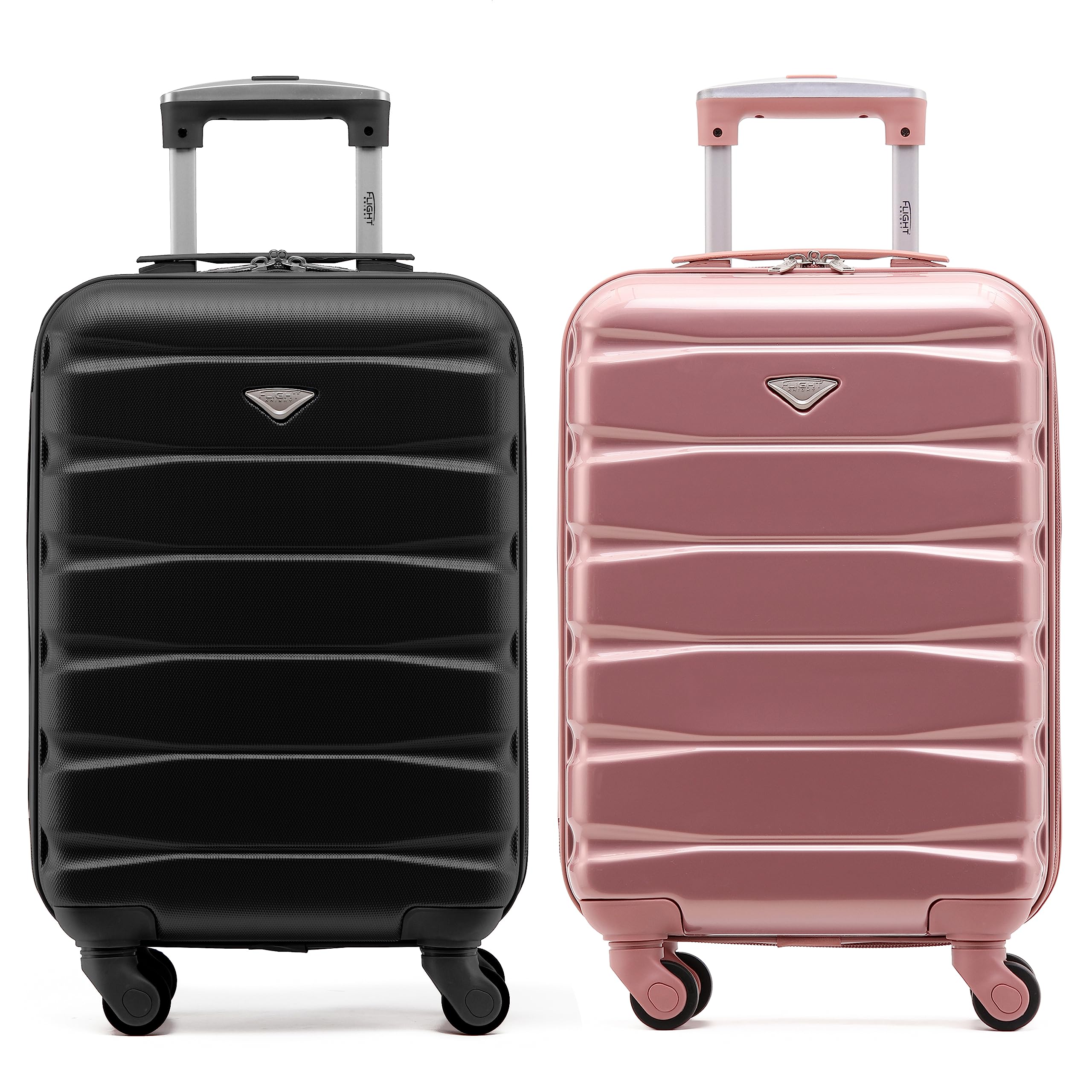 Flight Knight Suitcase Set of 2 Lightweight 4 Wheel ABS Hard Case Cabin Carry On Hand Luggage Approved for Over 100 Airlines Including easyJet, British Airways, Ryanair & Many More 55x35x20cm — view 109