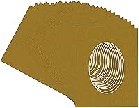 Vista 322 de CountryArtHouse Marco ovalado verde cazador de 5 x 7 pulgadas, sin ácidos, con núcleo blanco, corte biselado para fotos de 4 x 6, se adapta a marcos