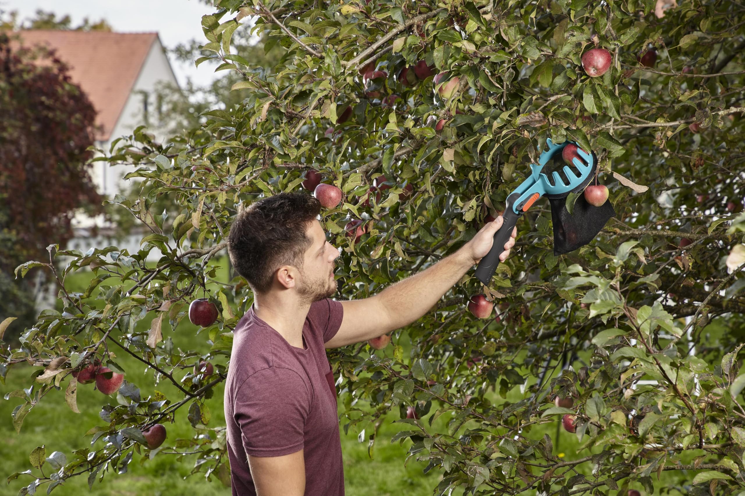 Cueille-fruits Combisystem de Gardena : outil de récolte pratique, adapté à tous les manches Combisystem (3115-20)