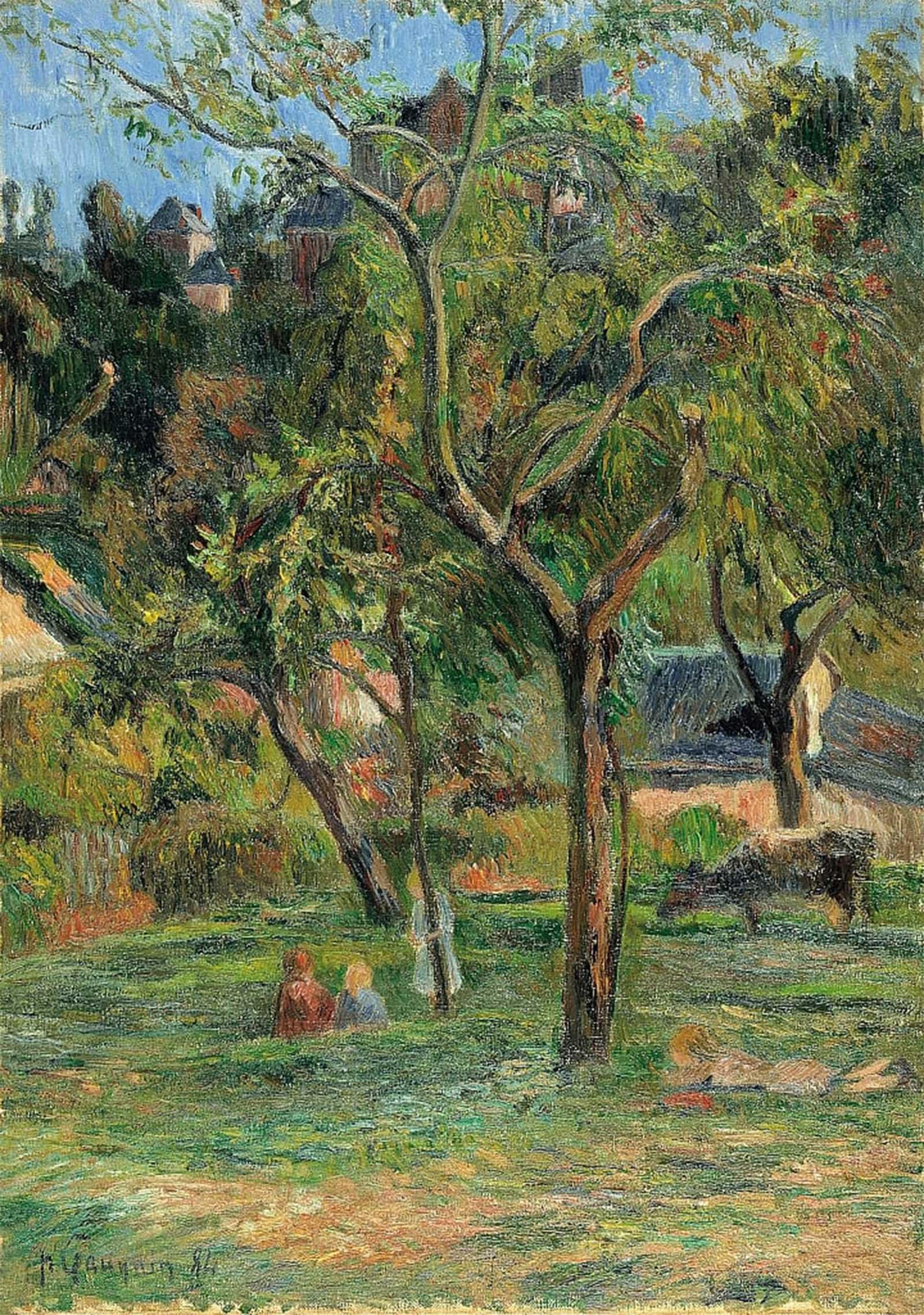 Tableaux graffiti art mural Paul Gauguin décoration moderne 60x90cm