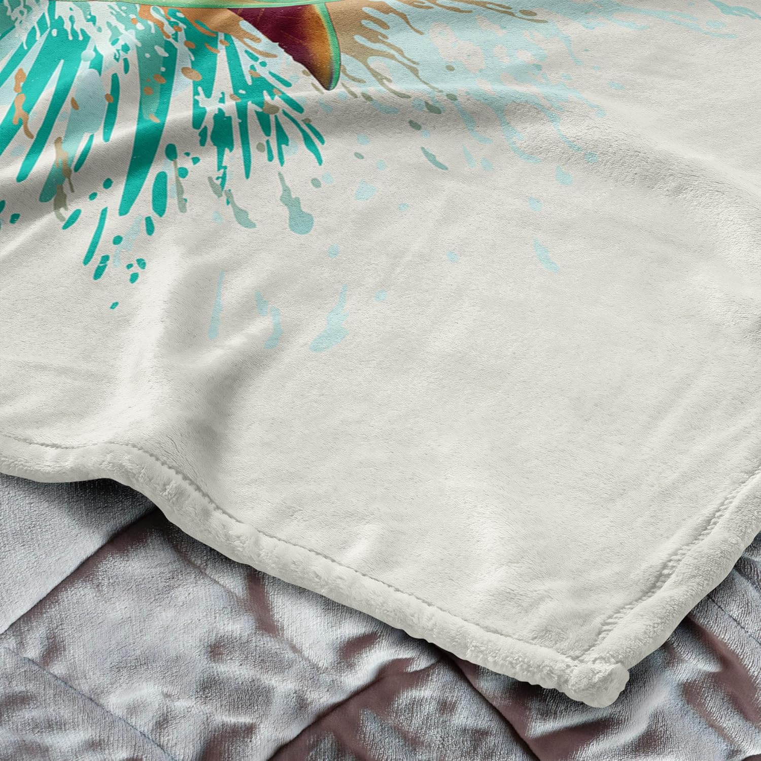 Northwest Jaws Shark Splash Silk Touch Throw Blanket 60x80 inches