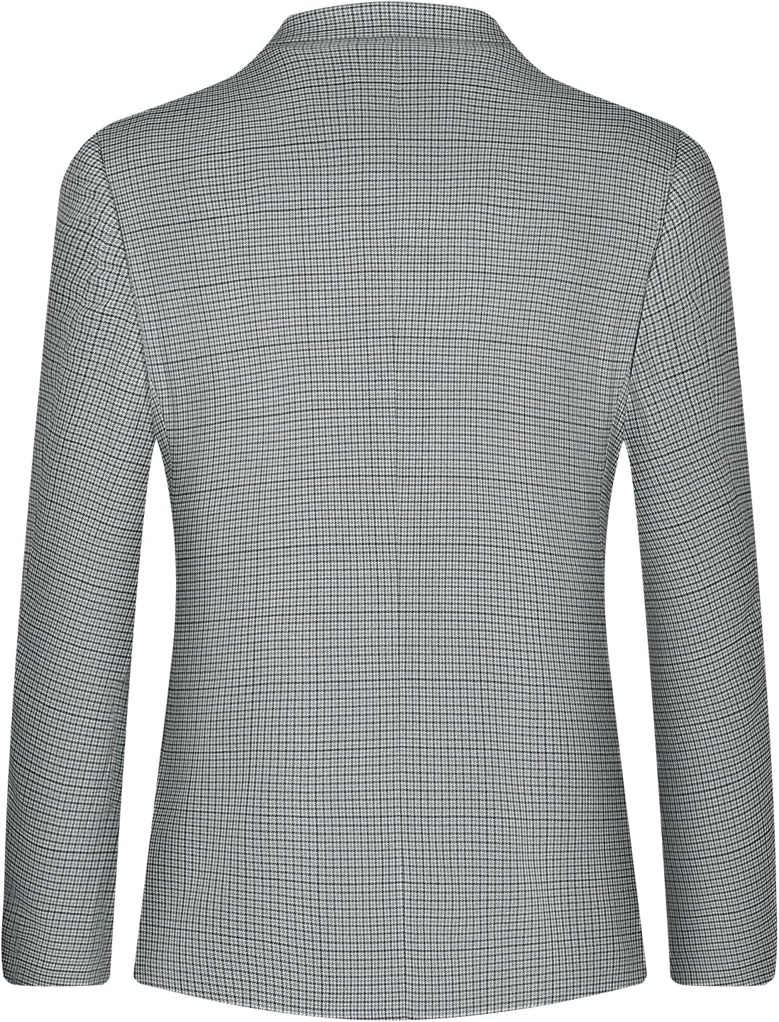 Men's Blazer Classic Fit Houndstooth Plaid Sport Coat Lightweight Two Button Stylish Suit Jacket