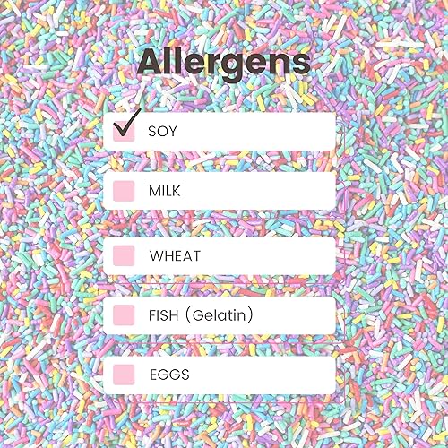 Miniatura 6 de Sprinkle Pop Ultimate Unicorn Rainbow Jimmies - Mezcla de espolvorear  Gránulos amarillos, rojos, blancos, azules, morados, para decorar pasteles de