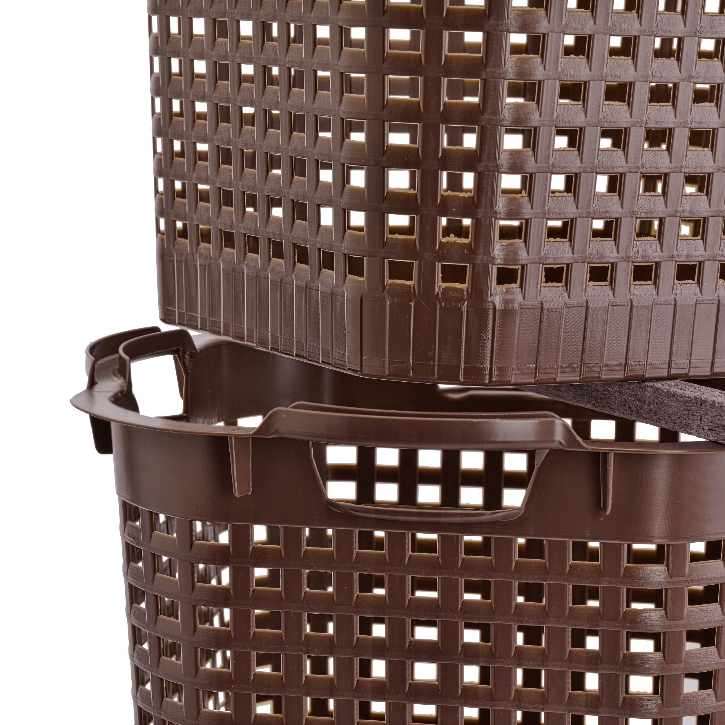 Erntekorb 25 Liter 5er Set Kartoffelkorb Braun Lebensmittelecht Gartenkorb