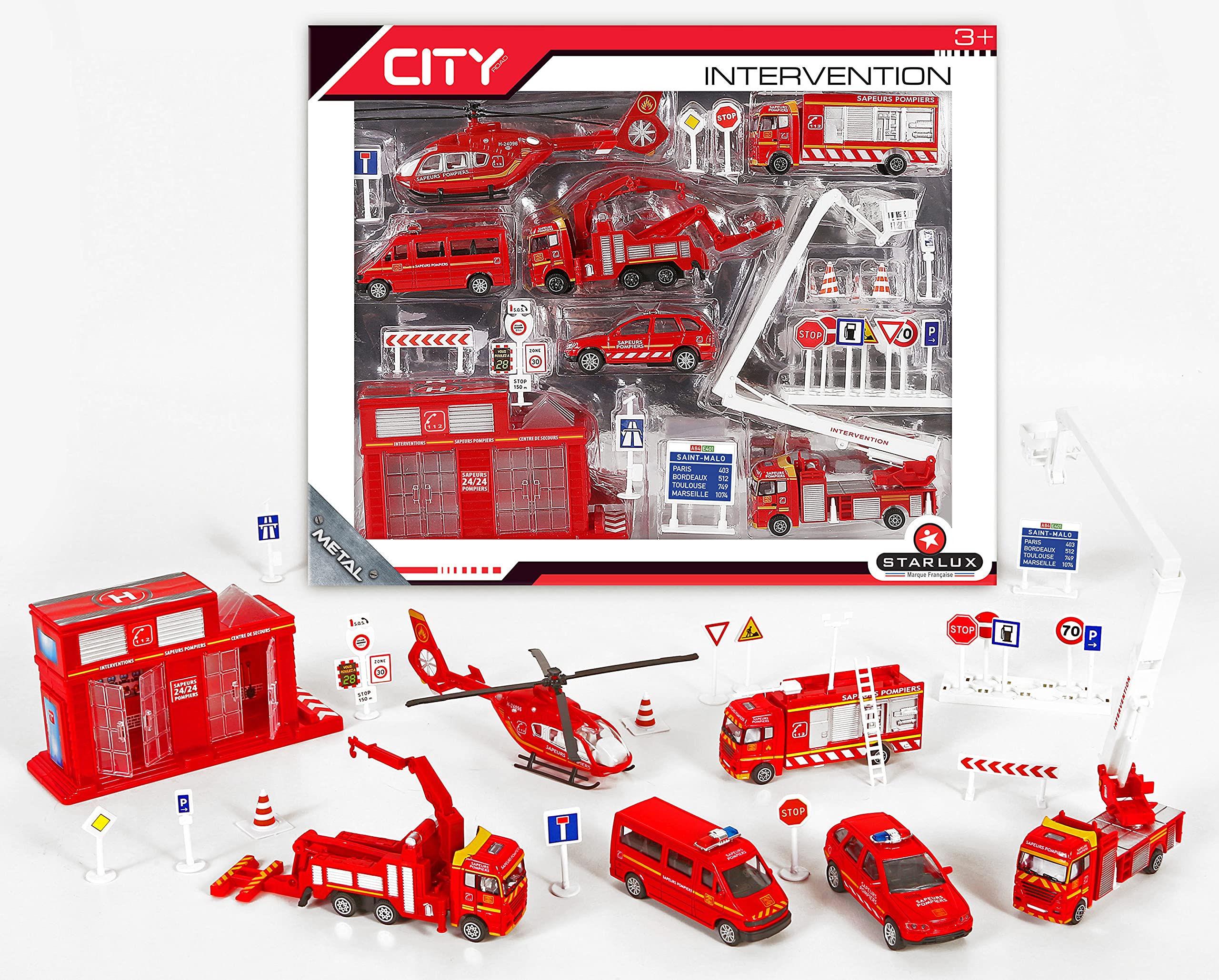 Camion De Pompiers Delahaye échelle 1/50 De La Marque Starlux – Modèle Collector Dinky Toys Norev Atlas