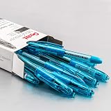 Pentel RSVP Mini Ballpoint Pen, (1.0mm) Medium Line, Sky Blue Ink, 12 pack (BK91MNS-S) – view 2