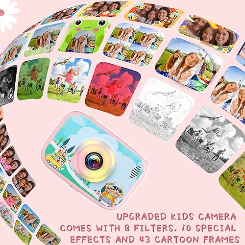 Miniatura 4 de Juguetes de cámara para niños de 3 a 12 años, regalos de Navidad y cumpleaños para niños pequeños, cámara de video digital selfie HD de 40 MP con