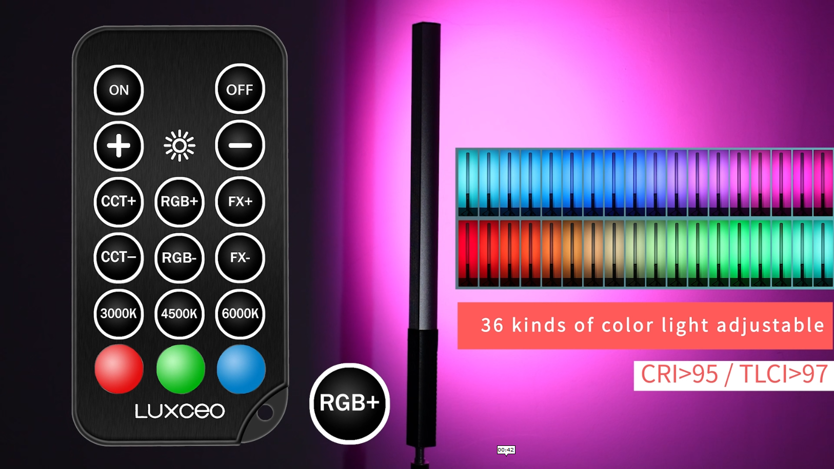 Lux_Alectoページ Amazon.com : LUXCEO RGB LED Photography Lighting Portable Wand