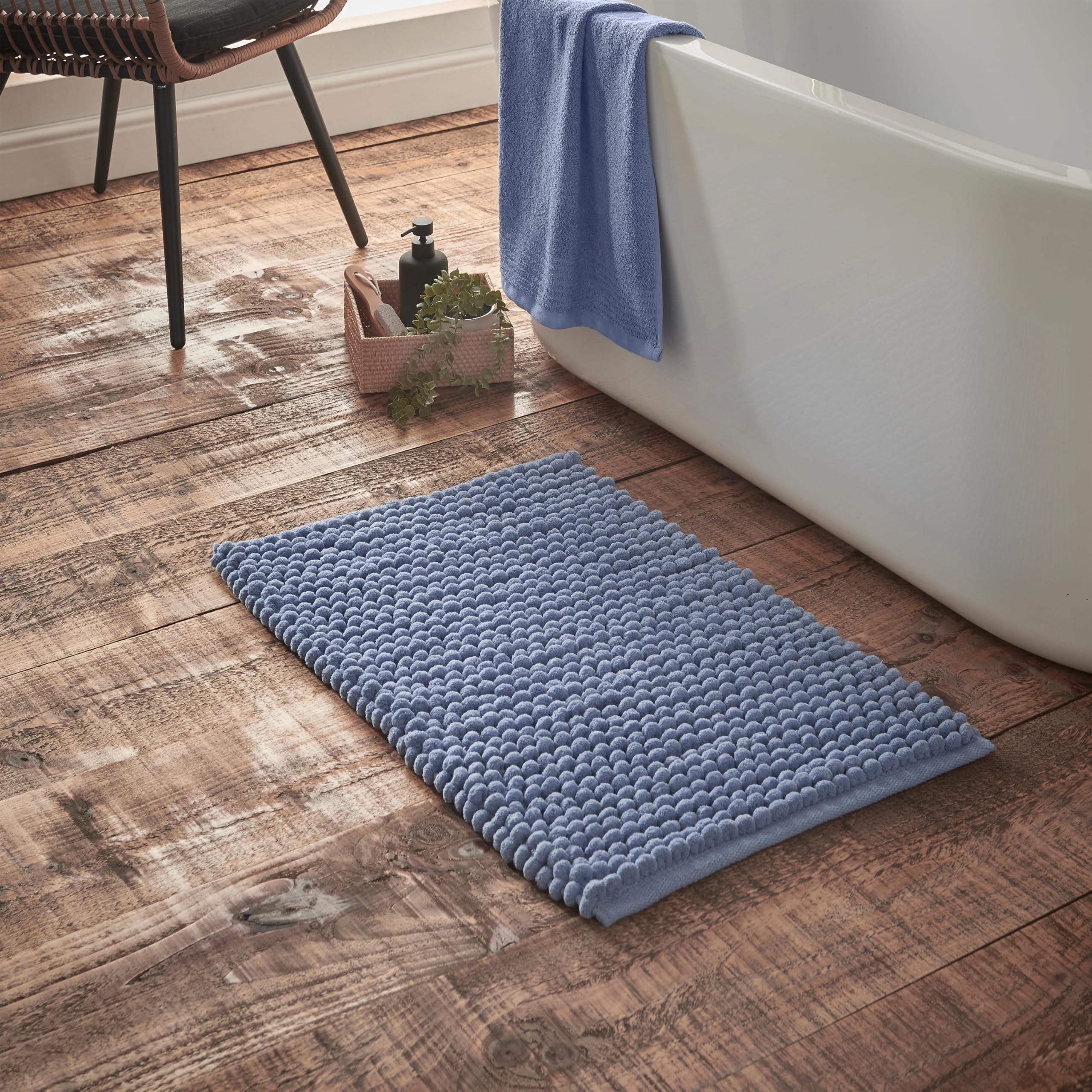 Bianca Blue Aspen Bobble 50X80 Cm Bath Mat