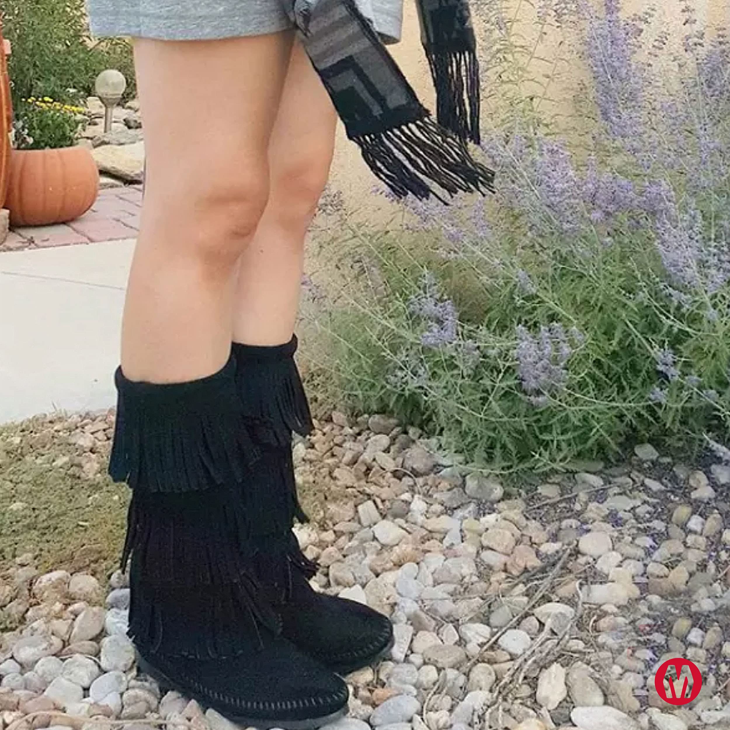 Minnetonka Womens 3-Layer Fringe Boot product thumbnail 7