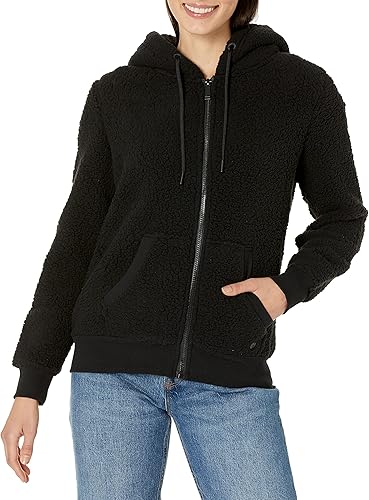 Andrew Marc Chaqueta con capucha y cremallera completa para mujer