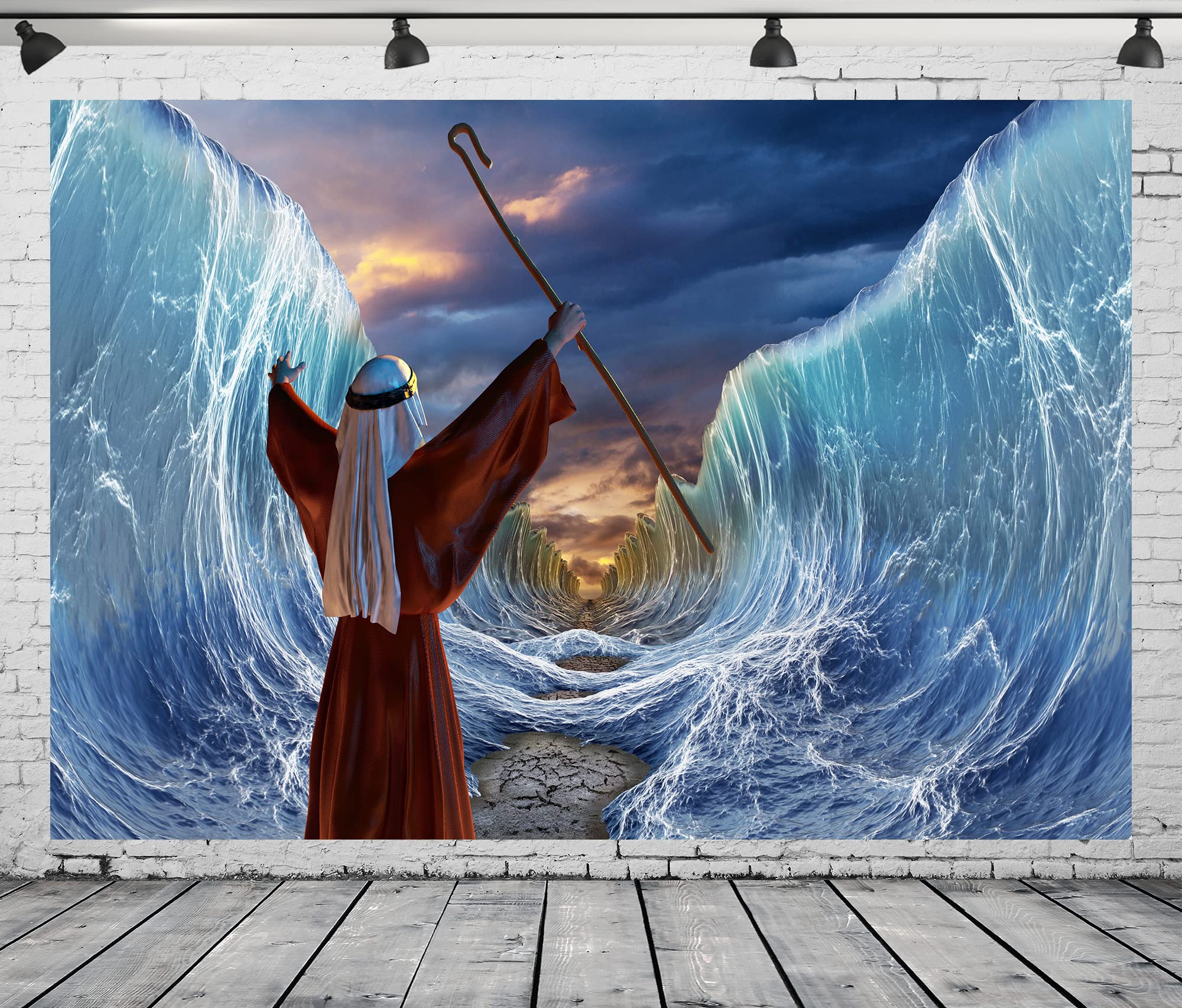 ヴェロネーゼデザイン Moses Parting the Red Sea モーセ Amazon.com : BELECO 7x5ft Fabric Moses Parting The Red Sea