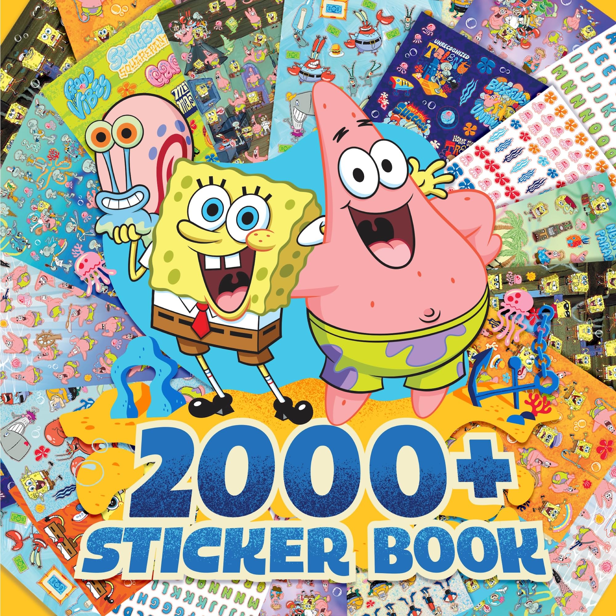 Amazon | スポンジボブ スクエアパンツ 2000+ ステッカーブック