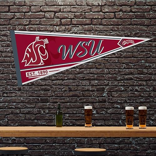 Miniatura 9 de Rico Industries NCAA - Banderín clásico de fieltro de 12 x 30 pulgadas, ideal para el hogar, dormitorio, decoración de cueva de hombre