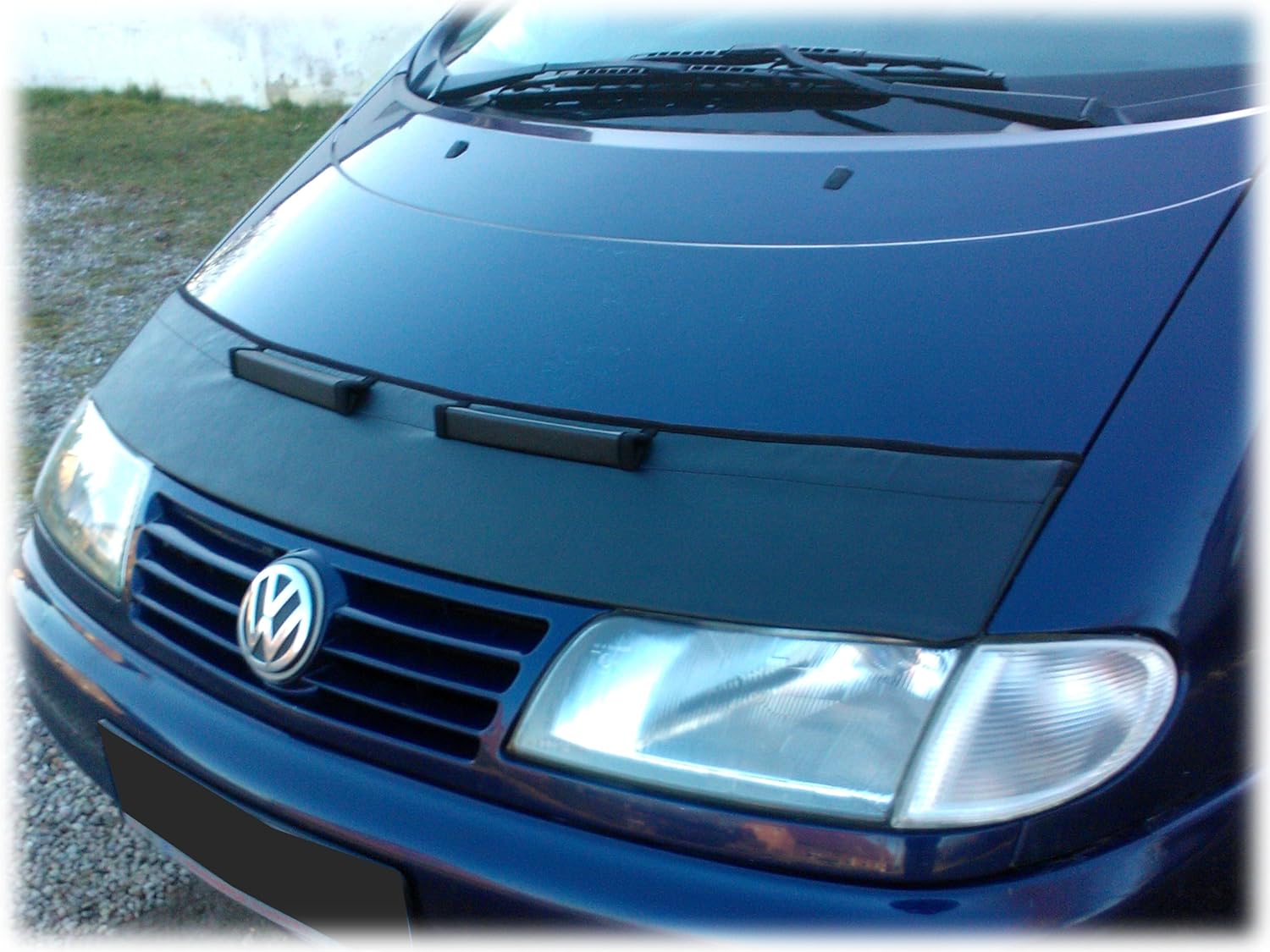 Hood Bra Front End Nose Mask Compatible with VW Volkswagen Sharan 1995-2000 Bonnet Bra STONEGUARD Protector Tuning