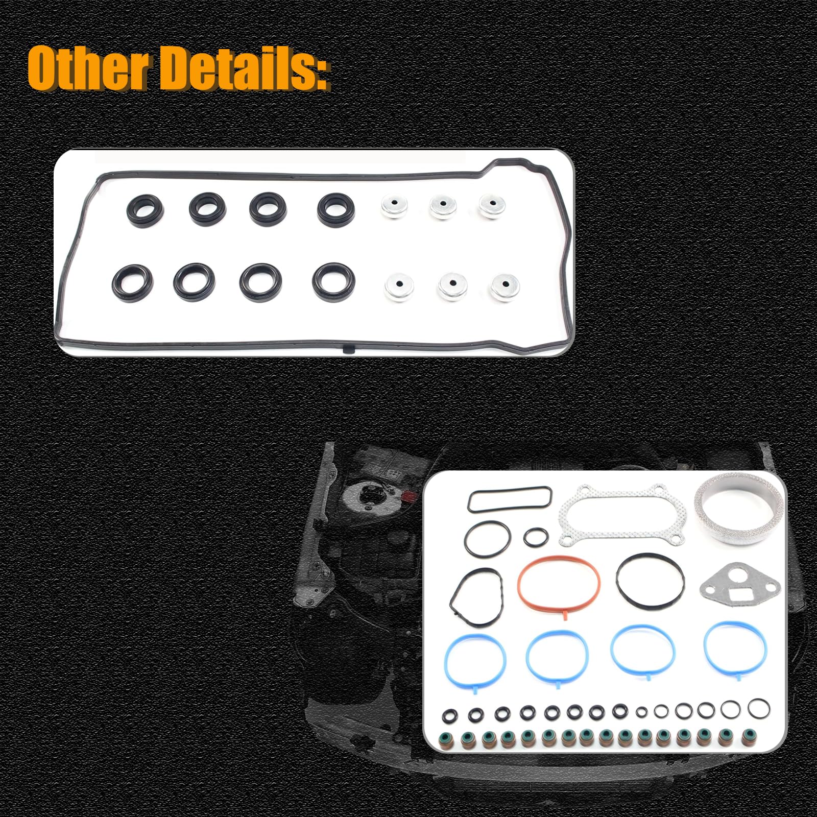 Head Gasket Set Kit For Honda Civic 2012-2015 & Accord 2008-2012 - Multi-Layer Steel 2.4L K-Series