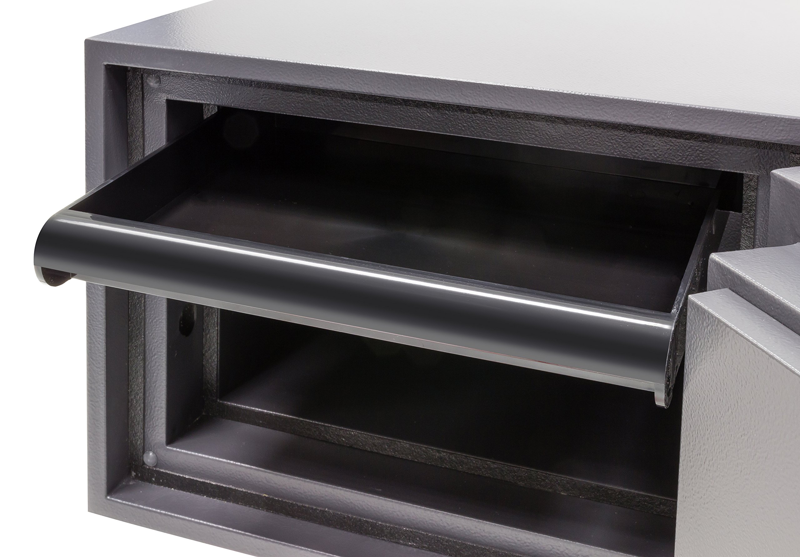 Arregui Resist 41240 Caja fuerte de sobreponer ignífuga certificada LFS60P, muy alta seguridad, apertura electrónica y llave, 51 x 45 x 43 cm, 41 L