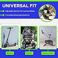 Vista 7 de Bike & Motorcycle Phone Mount - GPS Cell Phone Holder for Bicycle Handlebar - Easy to Install Bike Accessories Fits iPhone, Galaxy, Android