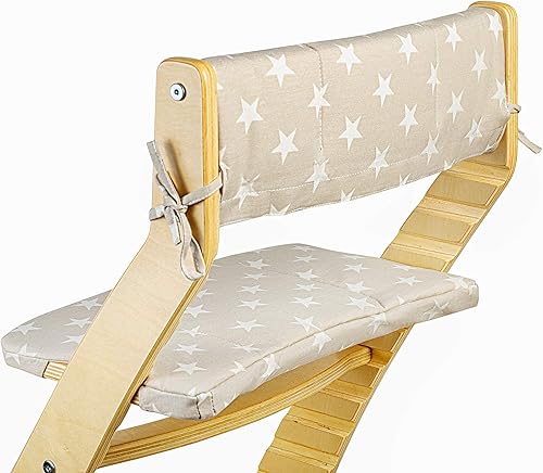 Miniatura 6 de Fornel Cojín para silla ajustable Highhair con respaldo y funda de asiento (gris)